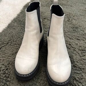 Women's Marc Fisher White Chelsea Boots